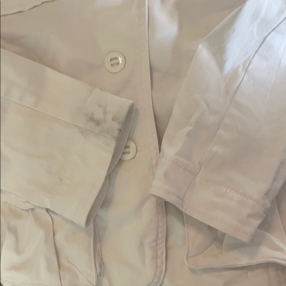 Kikit Jeans White Cropped Jacket - Picture 6 of 8